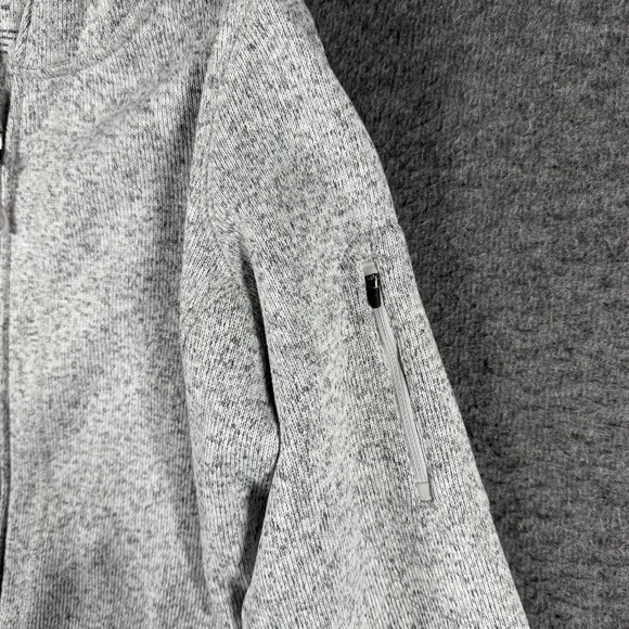 L.L. Bean Full Zip Hoodie Sweater Fleece Coat Jacket Womens Large L Gray - Picture 2 of 9